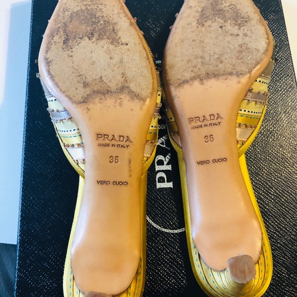 Prada ribbon wrapped high heel mules - Picture 2 of 5